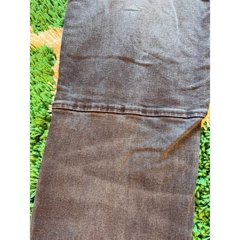 True Religion Jeans Mens 42 Black Excellent Faded Straight Leg Horseshoe Pocket